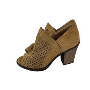 Dirty Laundry Womens Aida Ankle Bootie Camel Suede size 8.5